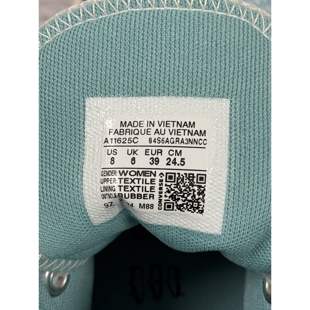 NWB Converse Chuck Taylor All Star Lift High Checkered - Infinity Pool Women's 8 - Picture 4 of 6